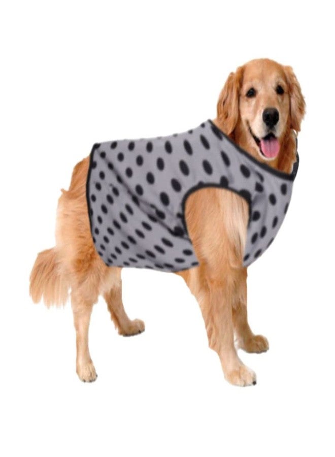 سايج سكوير تيشيرت للكلاب مطبوع عليه رسومات مربعة مميزة، تيشيرت عصري للكلاب، فائق النعومة وخفيف الوزن، مريح، ملابس للكلاب تسمح بمرور الهواء، زي عصري (مقاس صغير جدًا - 12 بوصة) (رمادي منقط) - Image 1